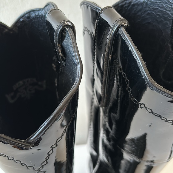 Denver Western Knee High Patent Boots - Picture 10 of 13